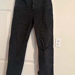 Old Navy Black Sky-Hi Straight Jeans